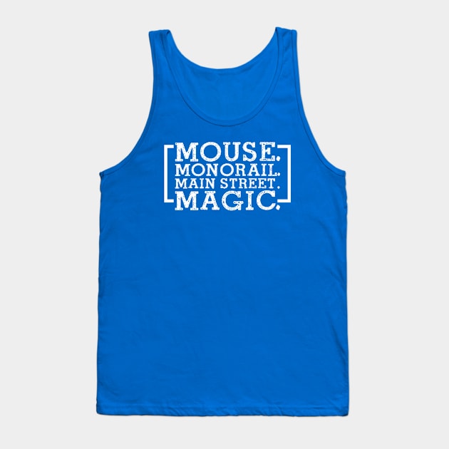 Mouse Monorail Main Street Magic Tank Top by PopCultureShirts